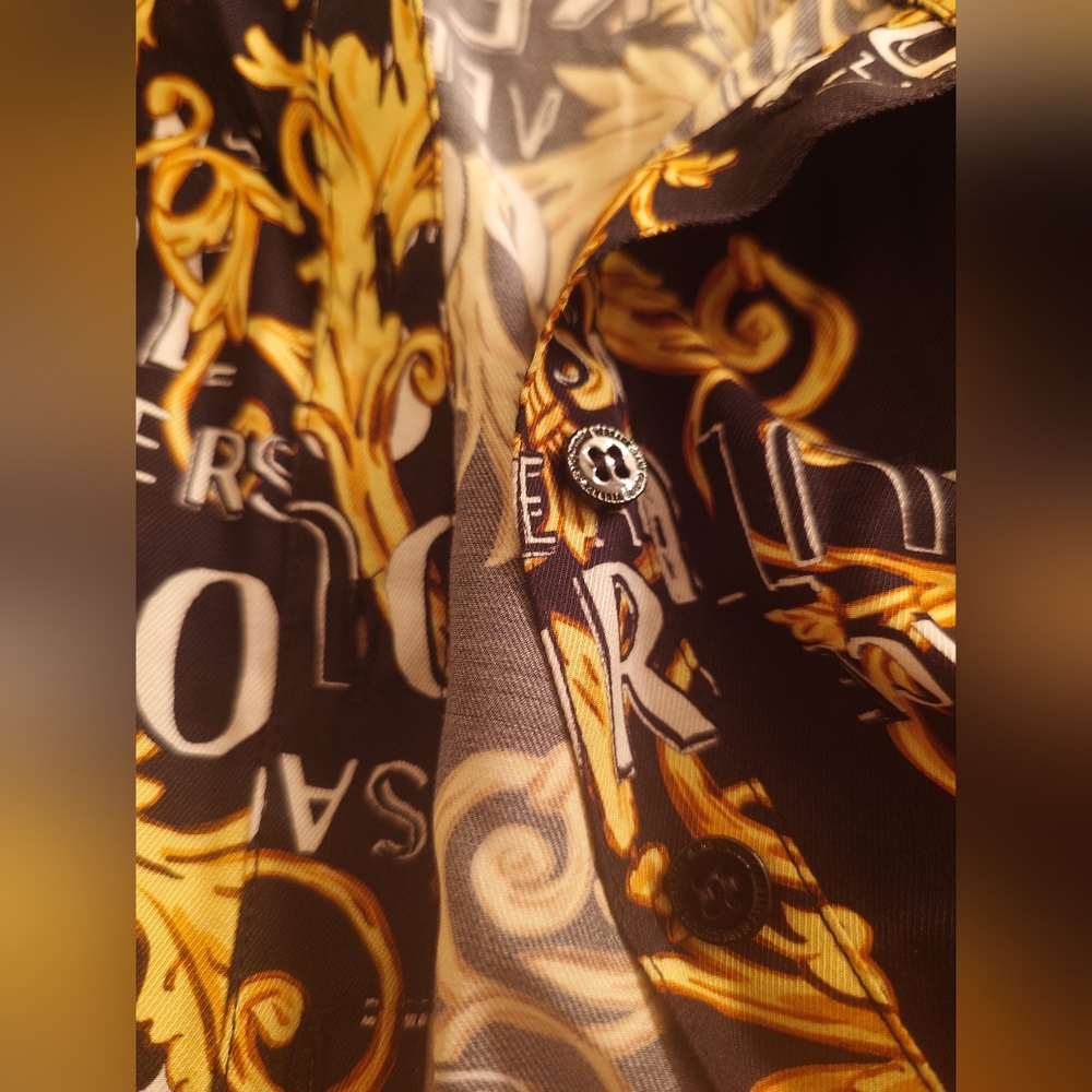 NWOT Logo Baroque VERSACE Cropped Shirt Jacket Bolero XS, S / 40 Barocco Print - Picture 13 of 13